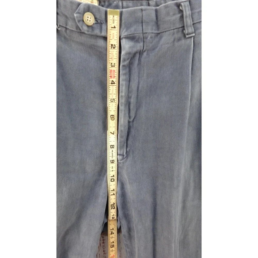 Berle Tailored Men’s Blue Dress Pants 36 X 26 Flat Front Preppy Business Faded